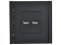             FORTE&PIANO Розетка USB A+A 3,1А FP149 қара IEK    
