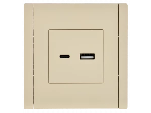 FORTE&PIANO Розетка USB A+C 3,1А FP450 ваниль IEK