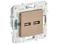             SKANDY Розетка USB A+A 3,1А SK-R15Sa құм IEK    