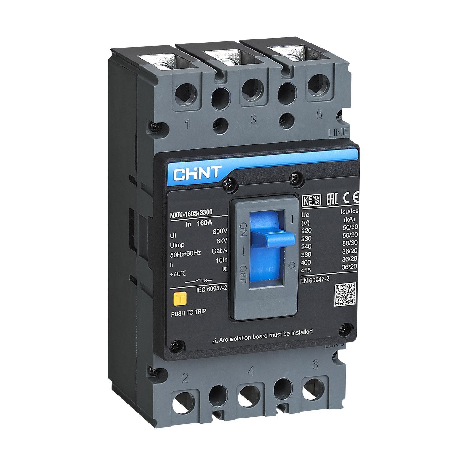             Автоматтық ажыратқыш NXM-160H/3Р 160A 50кА (R)    