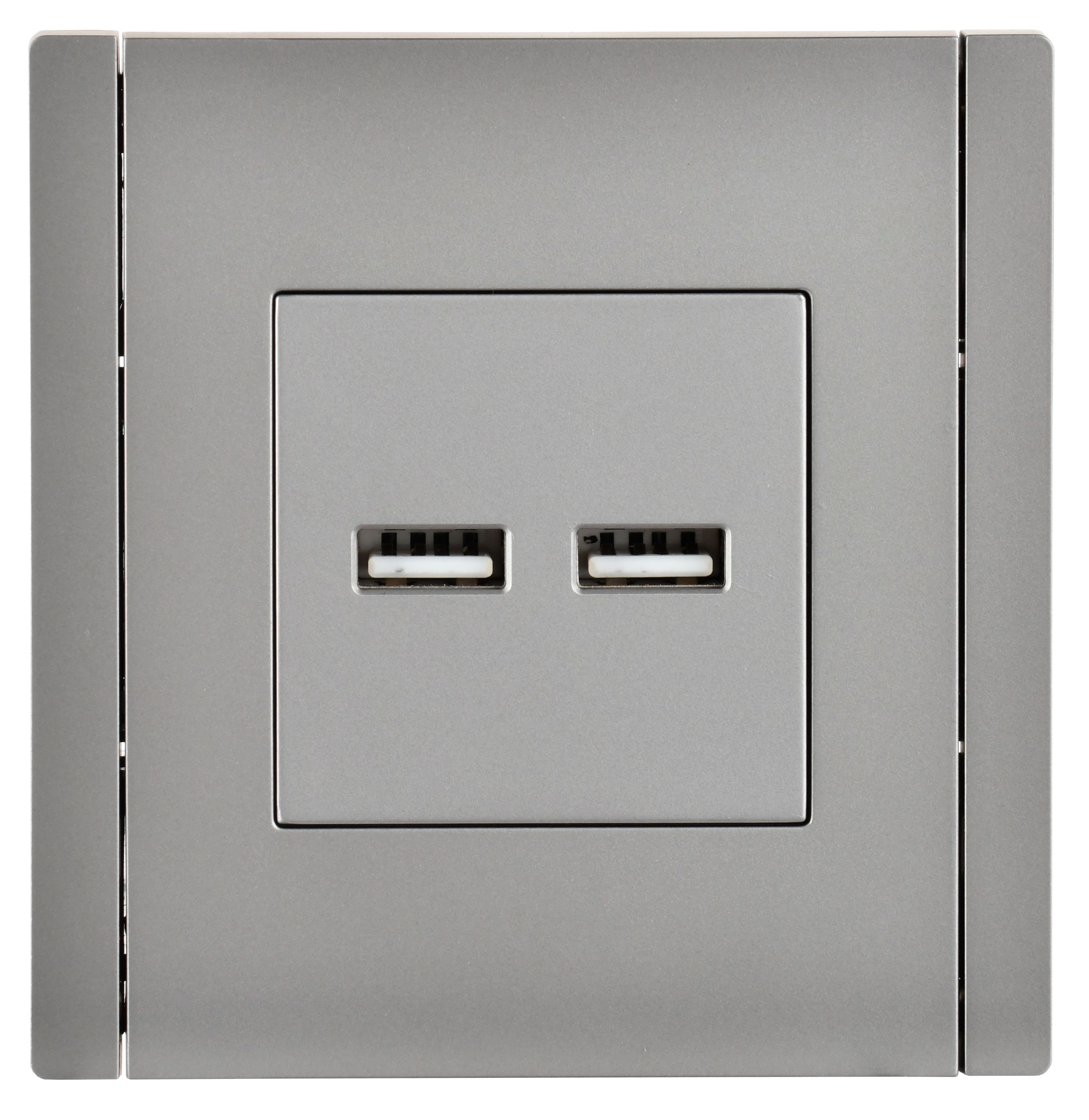             FORTE&PIANO Розетка USB A+A 3,1А FP549 тот баспайтын болат IEK    