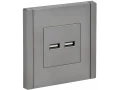             FORTE&PIANO Розетка USB A+A 3,1А FP549 тот баспайтын болат IEK    