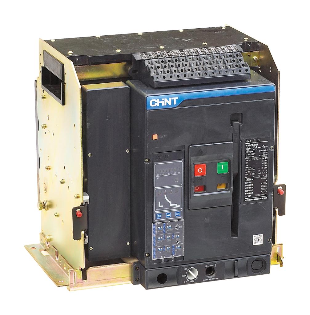             Ауа автоматтық ажыратқышы NXA16N12-MD3-AC230 3P тартылатын 1250A 50kA Түрі М CHINT 940228    