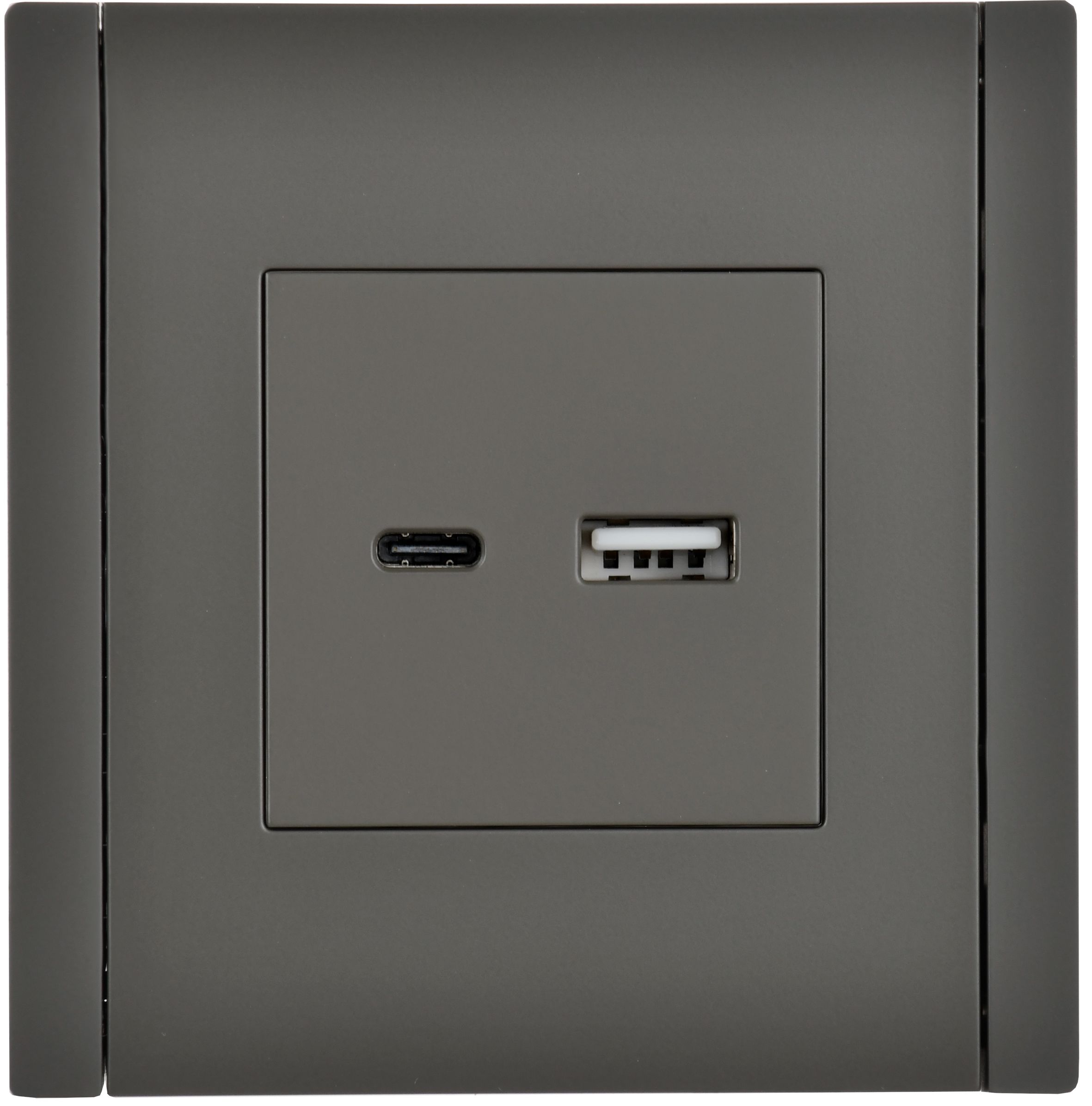            FORTE&PIANO Розетка USB A+C 18Вт FP351 сұр ИЭК    