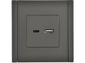             FORTE&PIANO Розетка USB A+C 18Вт FP351 сұр ИЭК    