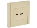             FORTE&PIANO Розетка USB A+C 18Вт FP451 ваниль ИЭК    