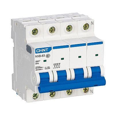             Автоматты ажыратқыш NXB-63 4P 16A 6kA сипаттамасы C (CHINT) 814248    