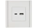             FORTE&PIANO Розетка USB A+C 3,1А FP250 ақ IEK    