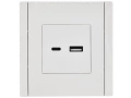             FORTE&PIANO Розетка USB A+C 3,1А FP250 ақ IEK    