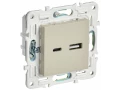             SKANDY Розетка USB A+C 18Вт SK-R13B сарғыш IEK    