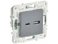             SKANDY Розетка USB A+C 3,1А SK-R14Gr сұр IEK    