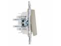             SKANDY Ажыратқыш 1 пернелі 10А SK-V01B сарғыш IEK    