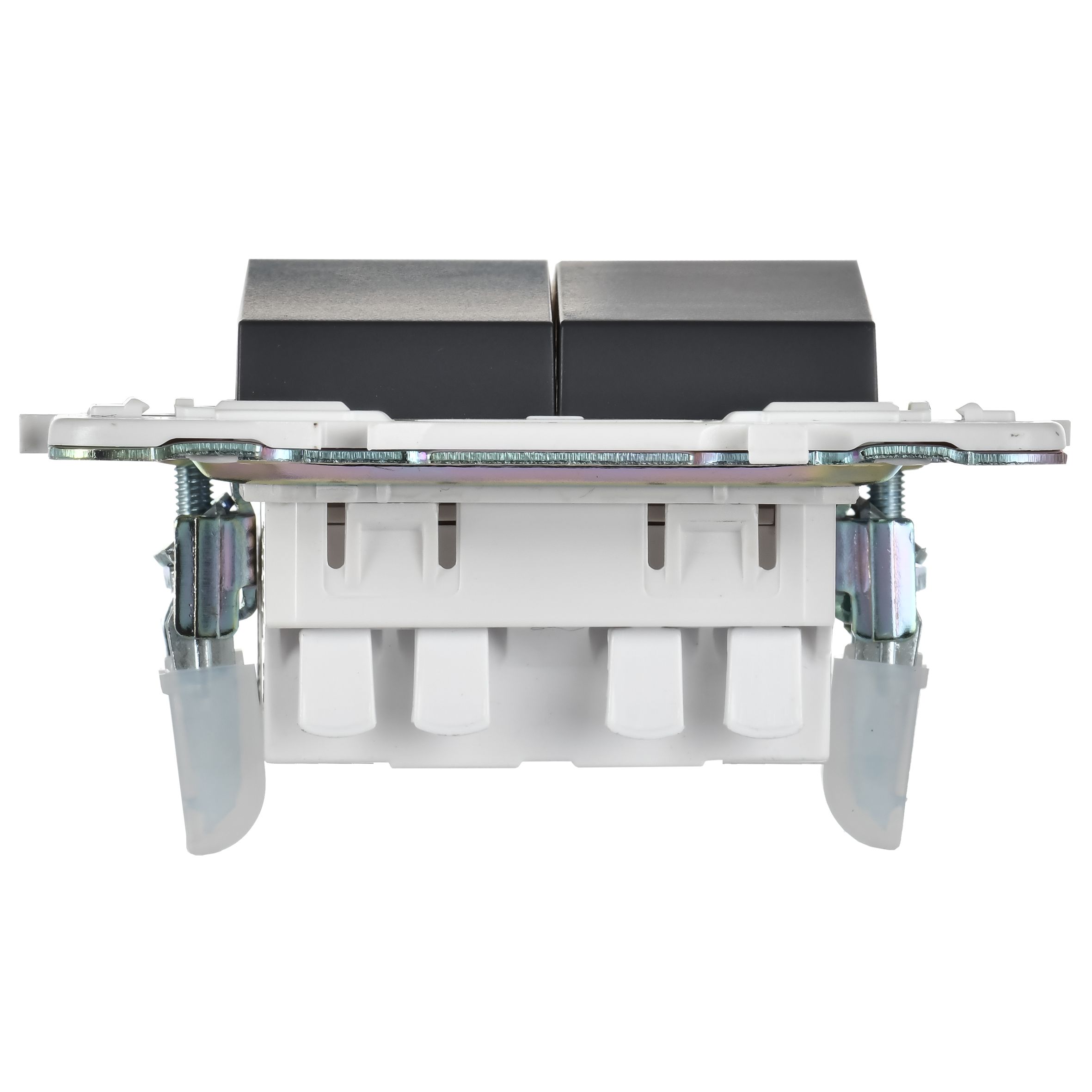             SKANDY Ажыратқыш 2 пернелі, өтпелі 10А SK-V05T титан IEK    