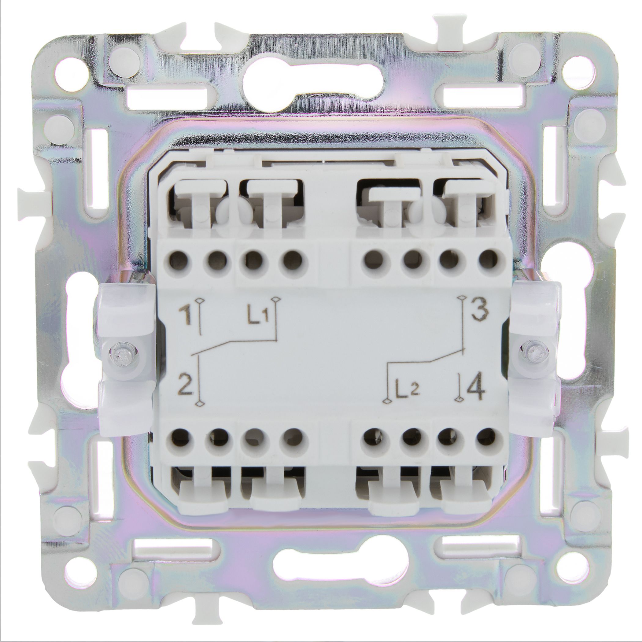             SKANDY Ажыратқыш 2 пернелі, өтпелі 10А SK-V05Sa құм IEK    