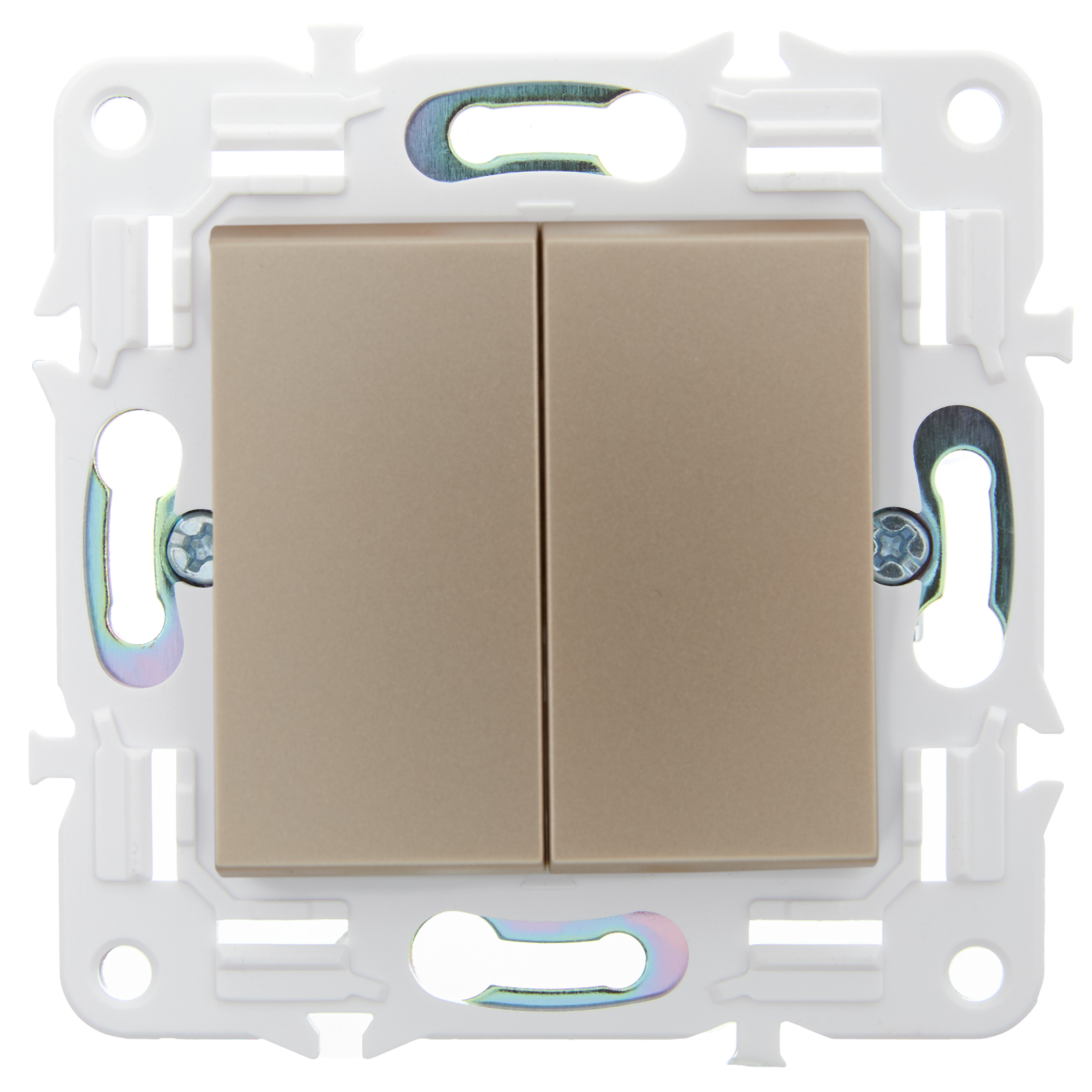             SKANDY Ажыратқыш 2 пернелі, өтпелі 10А SK-V05Sa құм IEK    