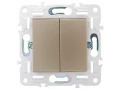             SKANDY Ажыратқыш 2 пернелі, өтпелі 10А SK-V05Sa құм IEK    