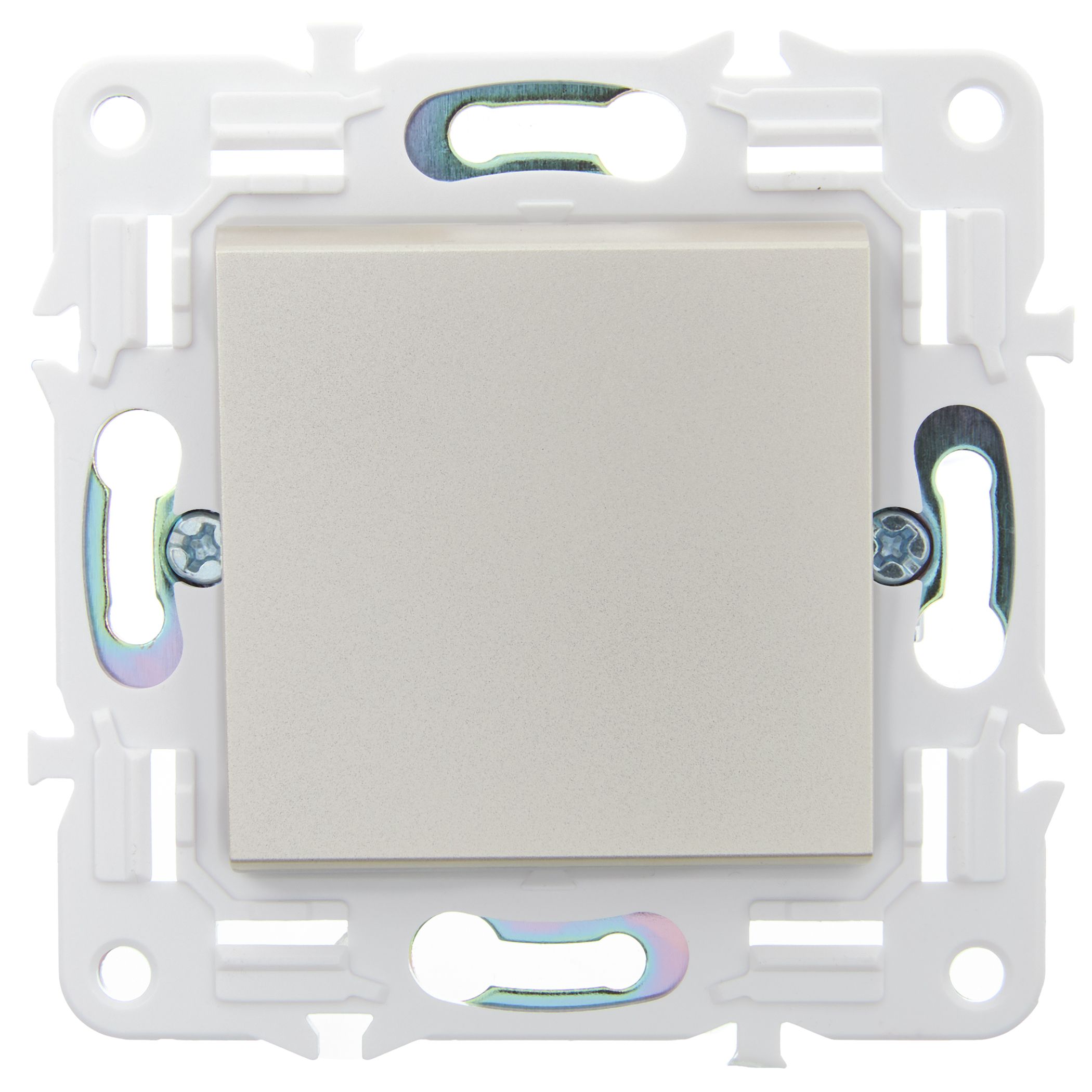             SKANDY Ажыратқыш 1 пернелі 10А 10А SK-V01Sh шампан IEK    