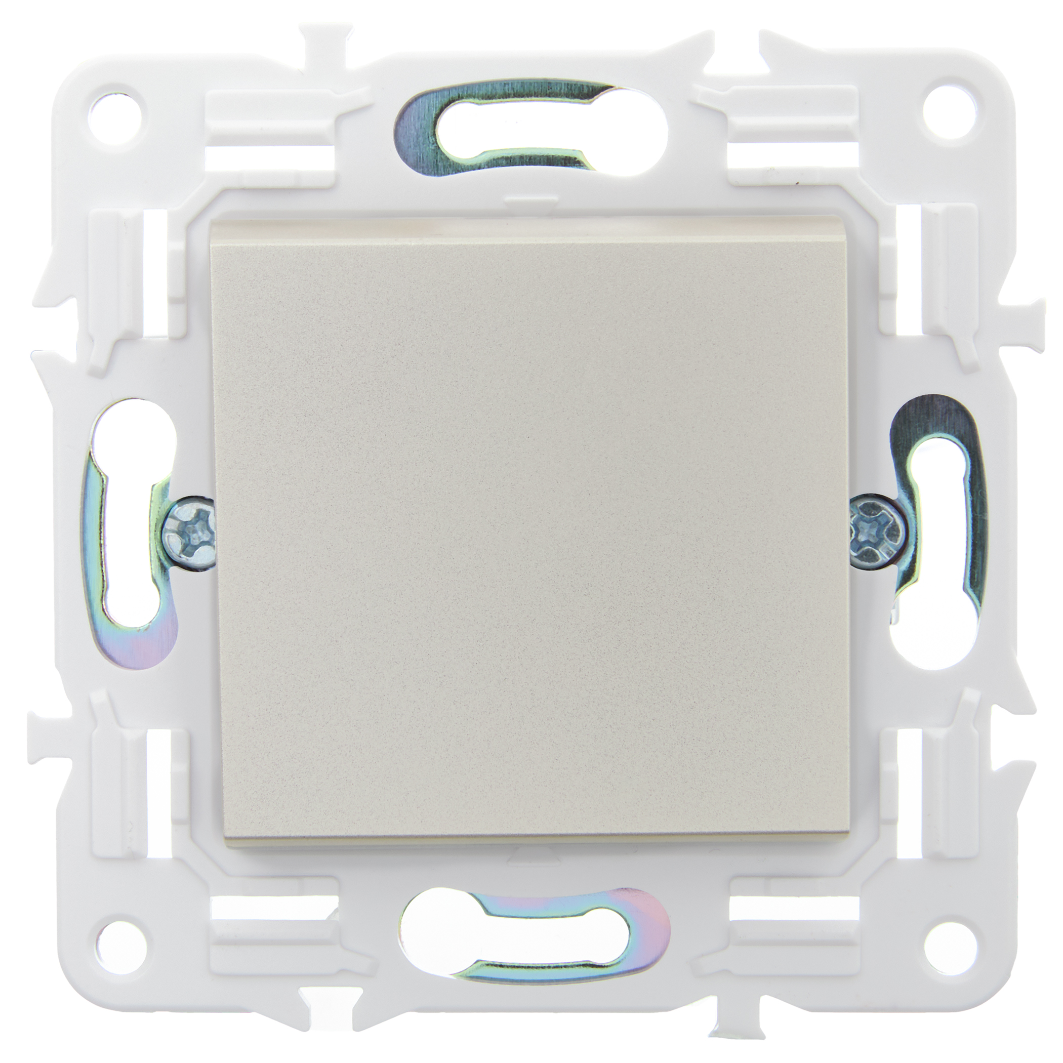             SKANDY Ажыратқыш 1 пернелі 10А 10А SK-V01Sh шампан IEK    