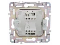             SKANDY Ажыратқыш 1 пернелі 10А 10А SK-V01Sh шампан IEK    