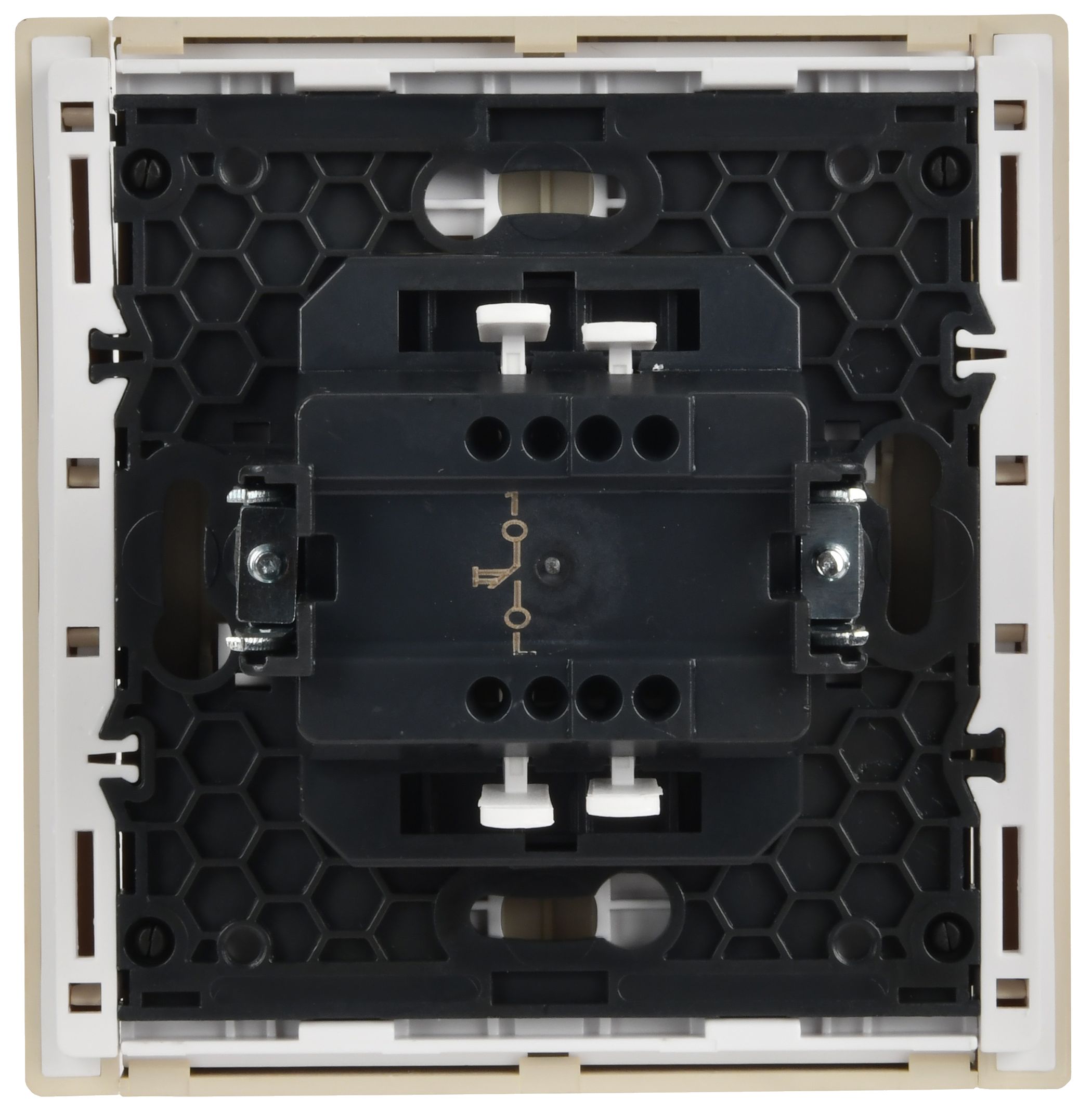             FORTE&PIANO Ажыратқыш 1 пернелі, өздігінен қайтарылатын 10А FP410 ваниль IEK    