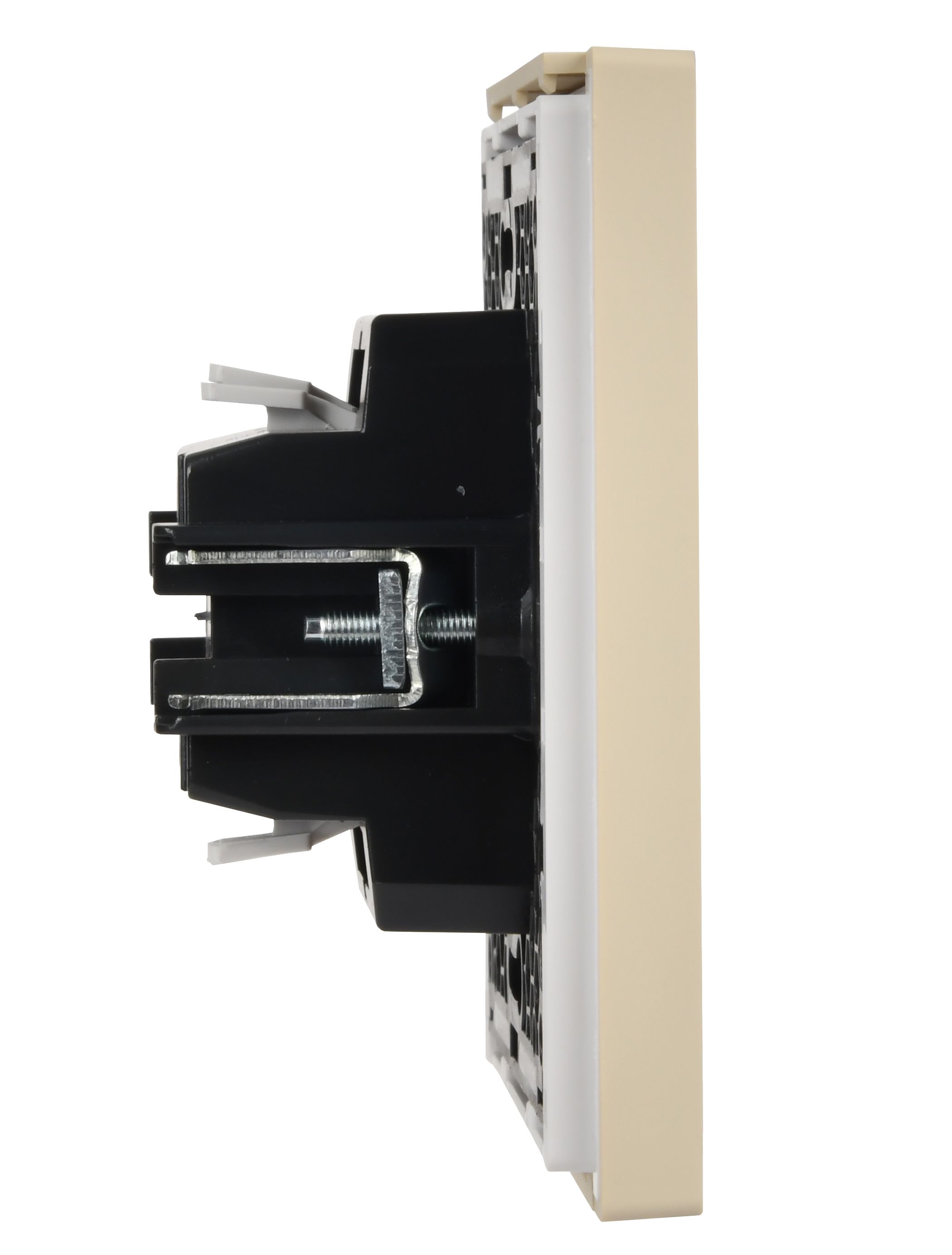             FORTE&PIANO Ажыратқыш 1 пернелі, өздігінен қайтарылатын 10А FP410 ваниль IEK    