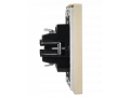             FORTE&PIANO Ажыратқыш 1 пернелі, өздігінен қайтарылатын 10А FP410 ваниль IEK    