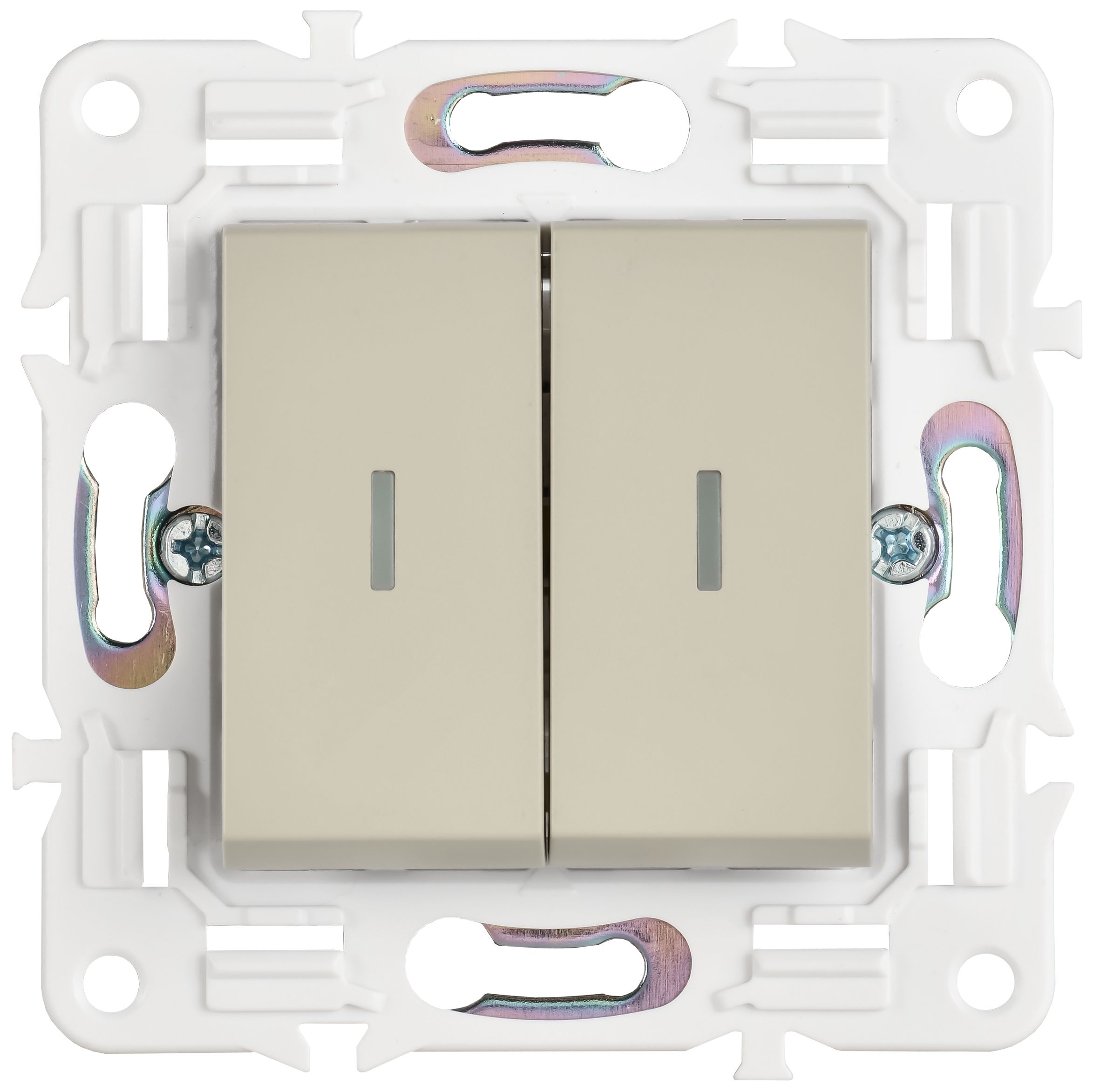             SKANDY Ажыратқыш, 2 пернелі, өтпелі, индикациямен, 10А SK-V10B сарғыш IEK    