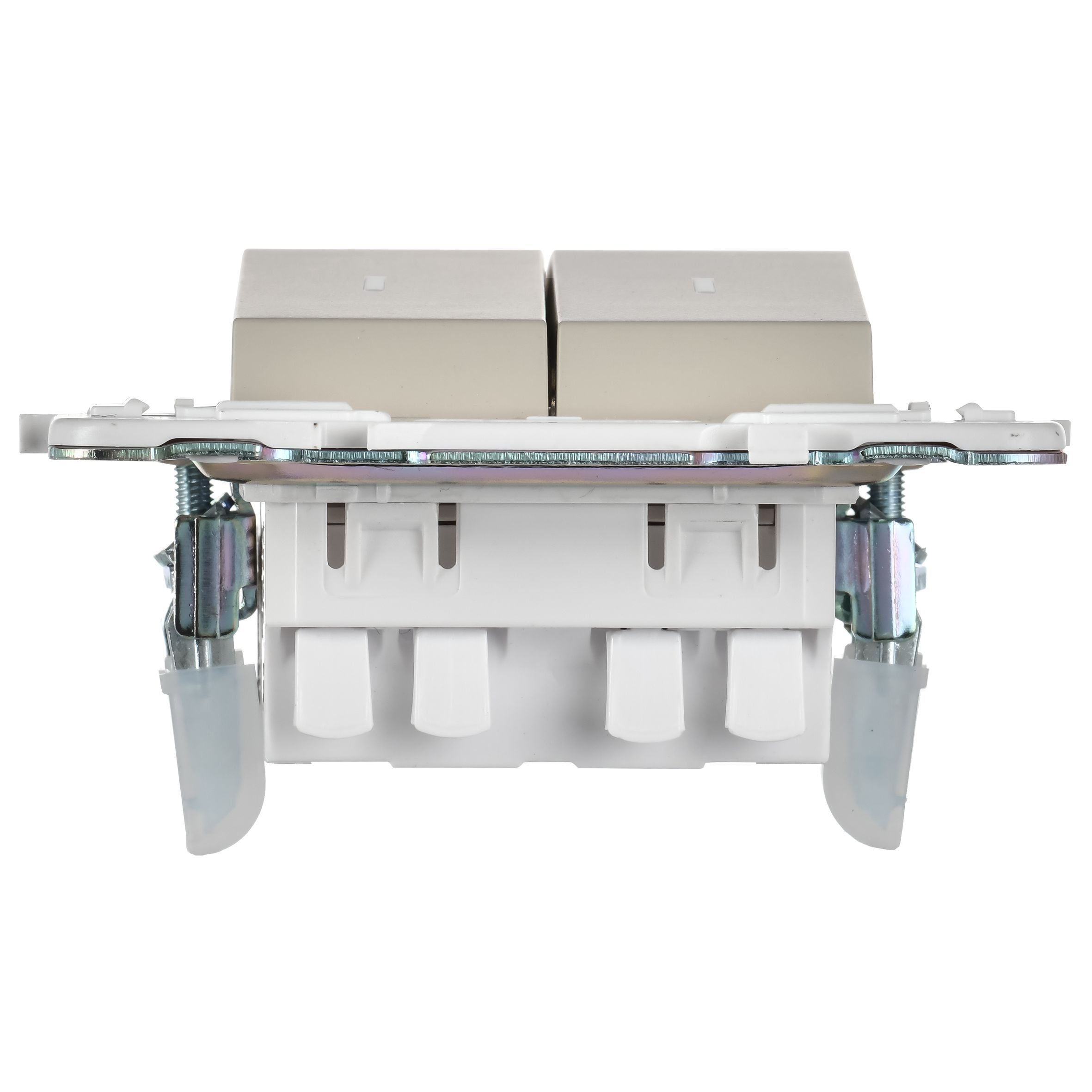             SKANDY Ажыратқыш, 2 пернелі, өтпелі, индикациямен, 10А SK-V10B сарғыш IEK    