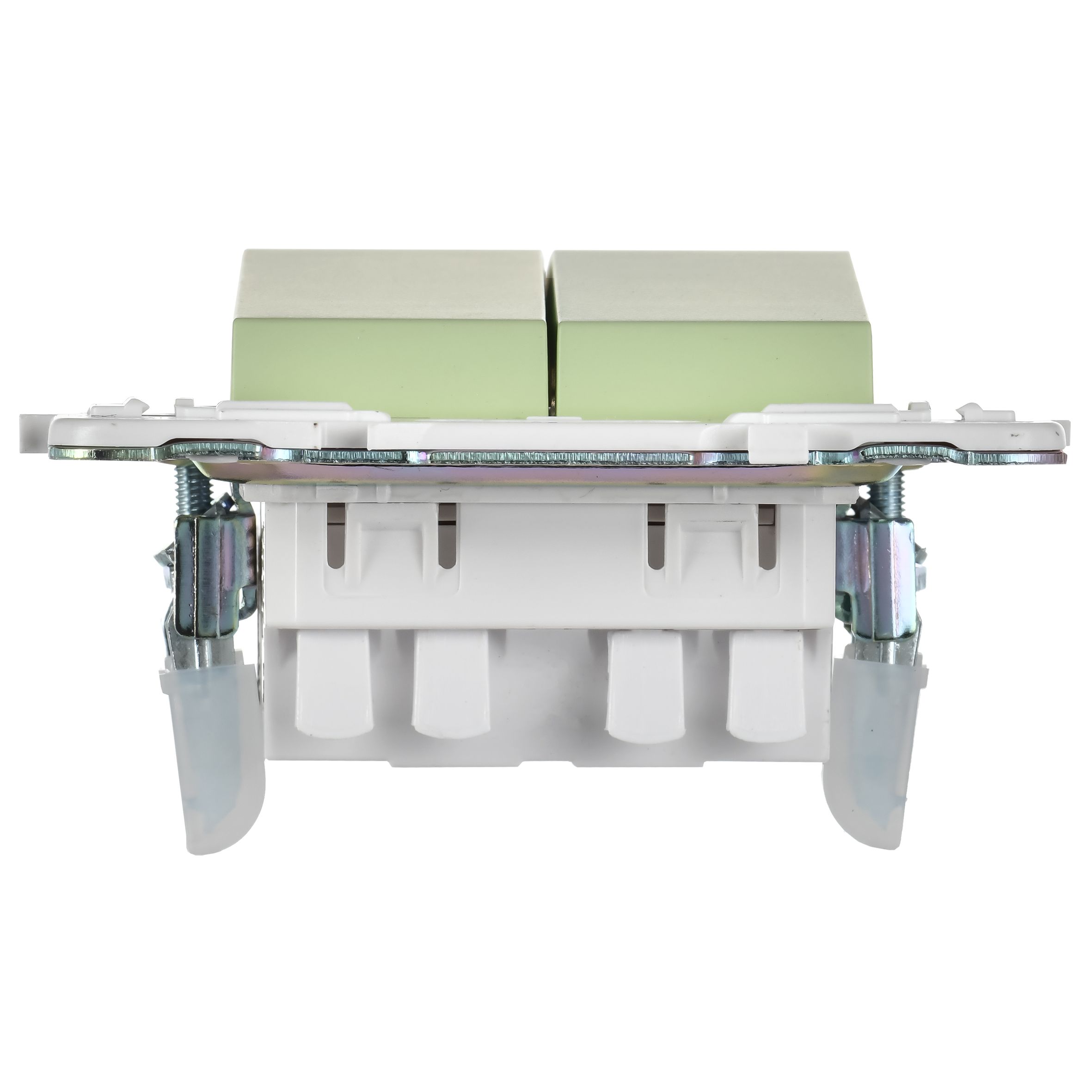             SKANDY Ажыратқыш 2 пернелі, өтпелі 10А SK-V05G жалбызды IEK    