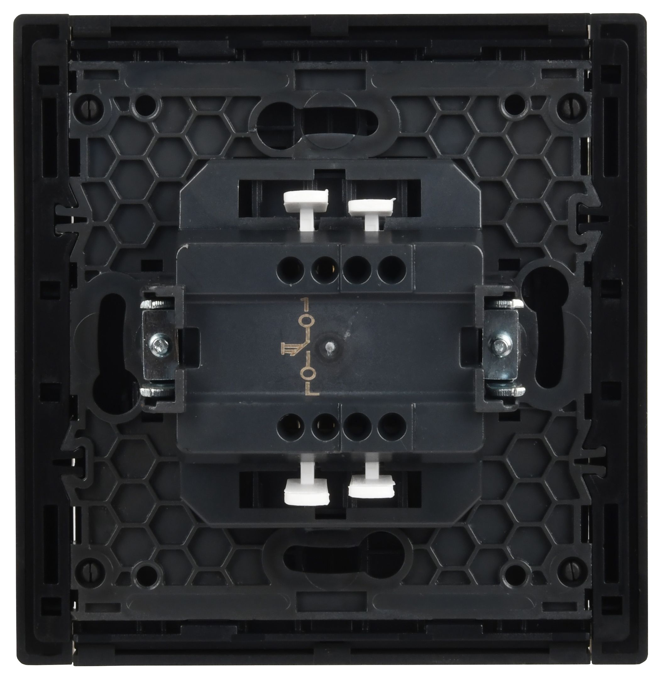             FORTE&PIANO Ажыратқыш 1 пернелі, өздігінен қайтарылатын 10А FP310 сұр IEK    