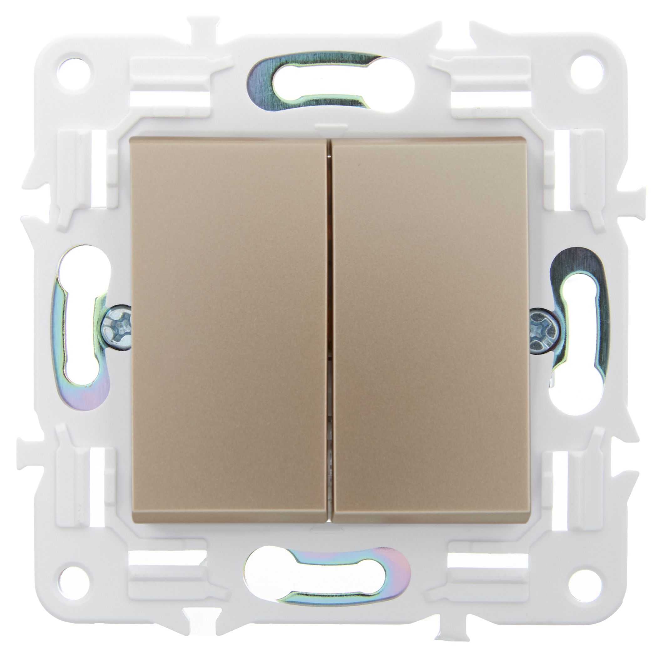             SKANDY Ажыратқыш 2 пернелі 10А SK-V04Sa құм IEK    