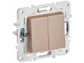             SKANDY Ажыратқыш 2 пернелі 10А SK-V04Sa құм IEK    