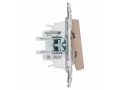             SKANDY Ажыратқыш 2 пернелі 10А SK-V04Sa құм IEK    