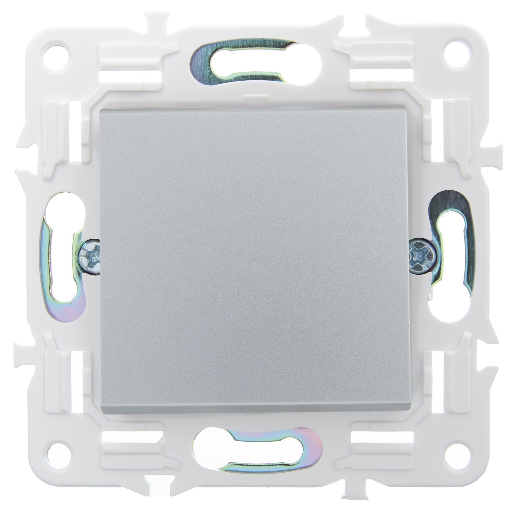             SKANDY Ажыратқыш 1 пернелі 10А SK-V01S күміс IEK    