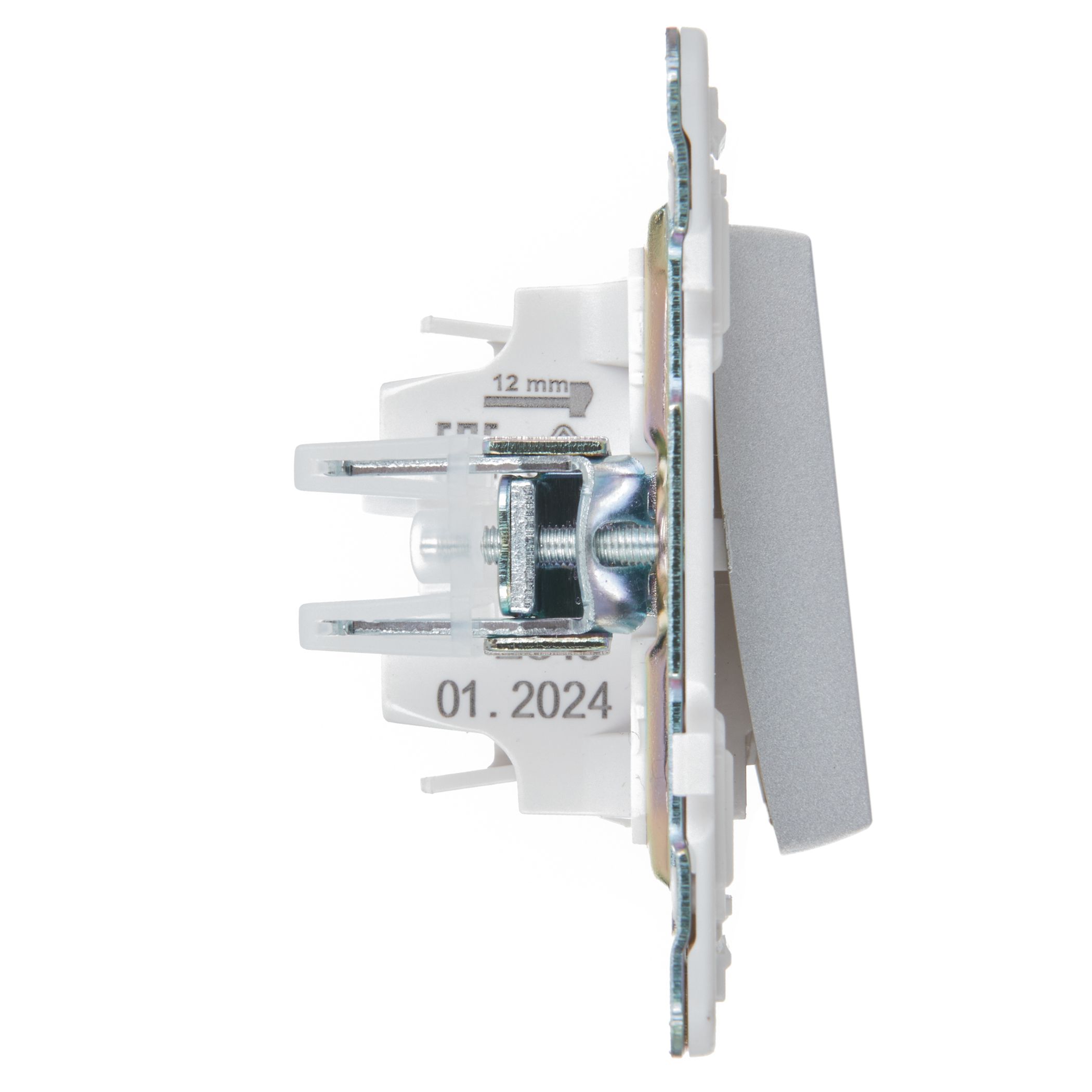             SKANDY Ажыратқыш 1 пернелі 10А SK-V01S күміс IEK    