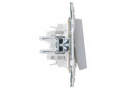             SKANDY Ажыратқыш 1 пернелі 10А SK-V01S күміс IEK    