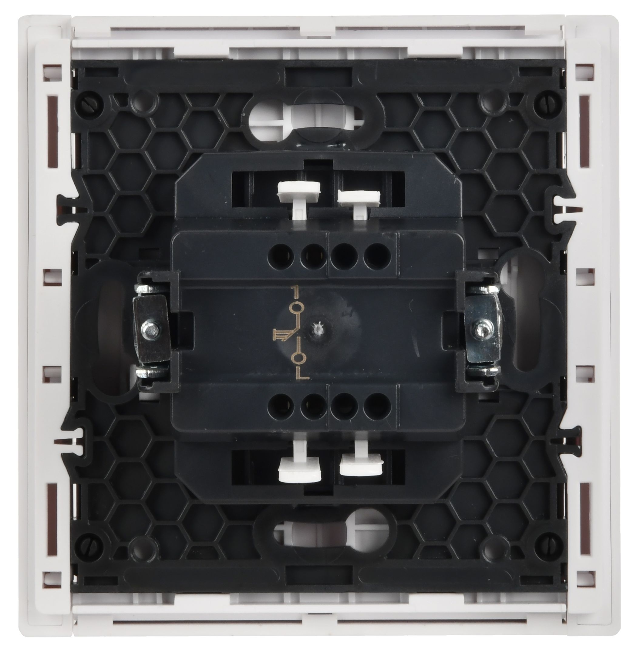             FORTE&PIANO Ажыратқыш 1 пернелі, өздігінен қайтарылатын 10А FP210 ақ IEK    