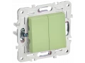             SKANDY Ажыратқыш 2 пернелі 10А SK-V04G жалбызды IEK    