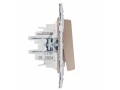             SKANDY Ажыратқыш 1 пернелі 10А SK-V01Sa құм IEK    