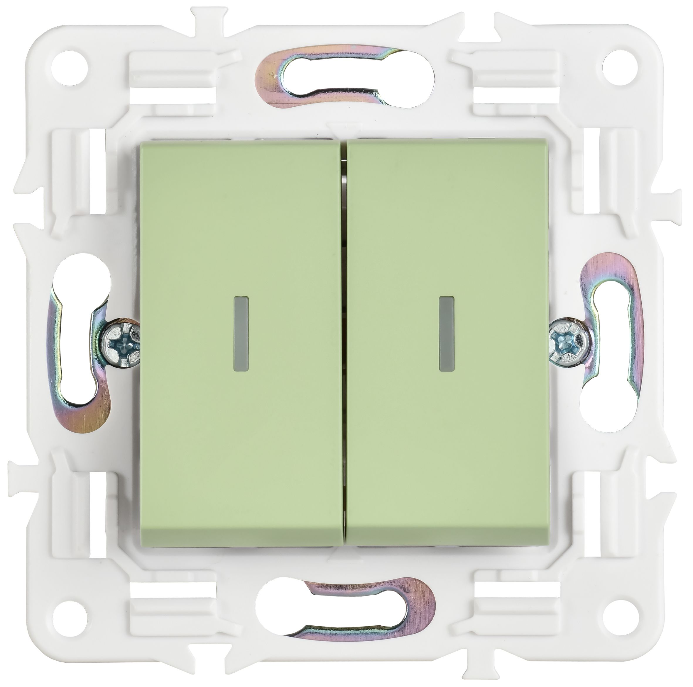             SKANDY Ажыратқыш 2 пернелі, индикациямен 10А SK-V09G жалбызды IEK    