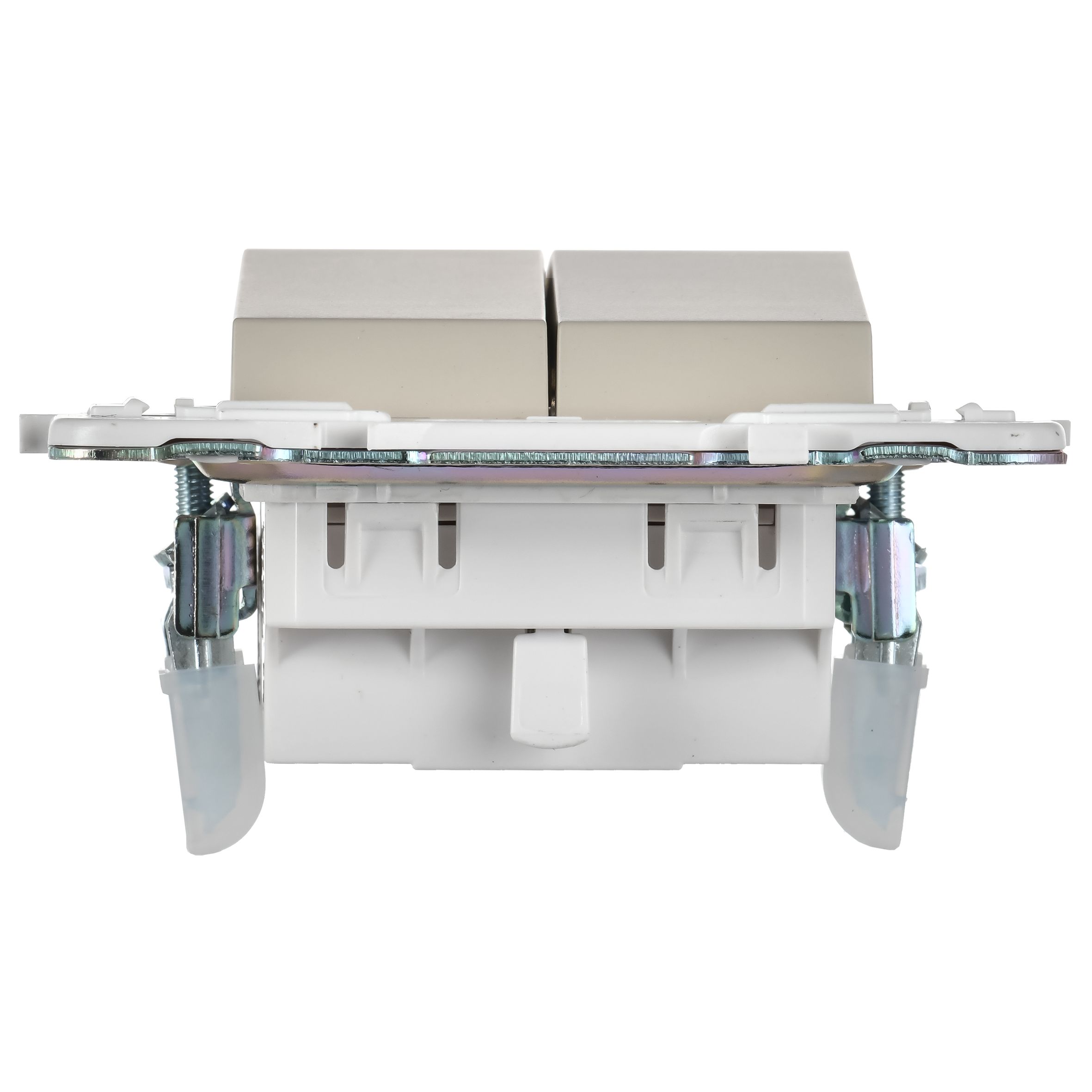             SKANDY Ажыратқыш 2 пернелі, өтпелі 10А SK-V05B сарғыш IEK    