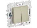             SKANDY Ажыратқыш 2 пернелі, өтпелі 10А SK-V05B сарғыш IEK    