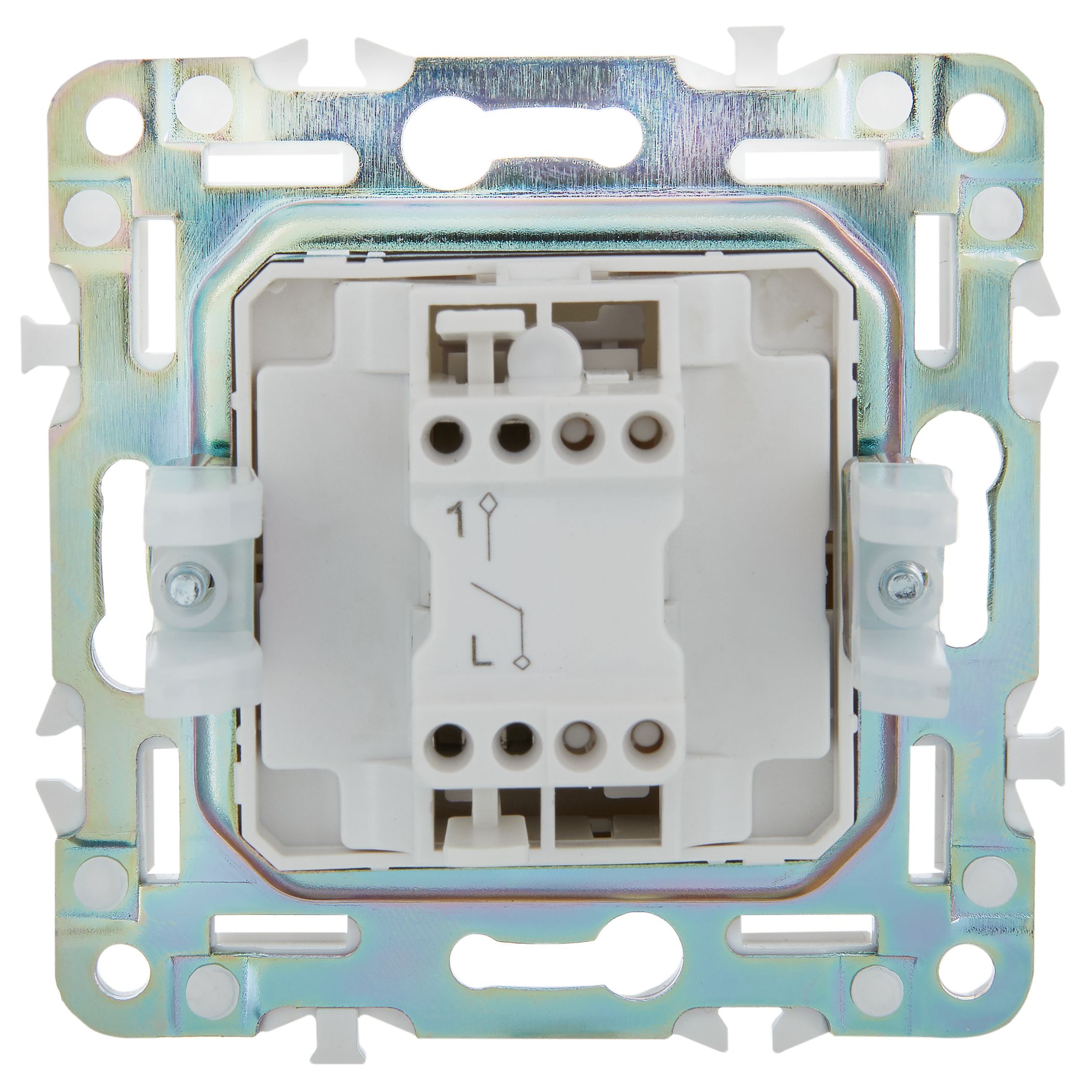             SKANDY Ажыратқыш 1 пернелі 10А SK-V01Gr сұр IEK    