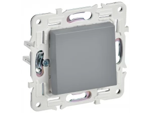 SKANDY Выключатель 1-клавишный 10А SK-V01Gr серый IEK