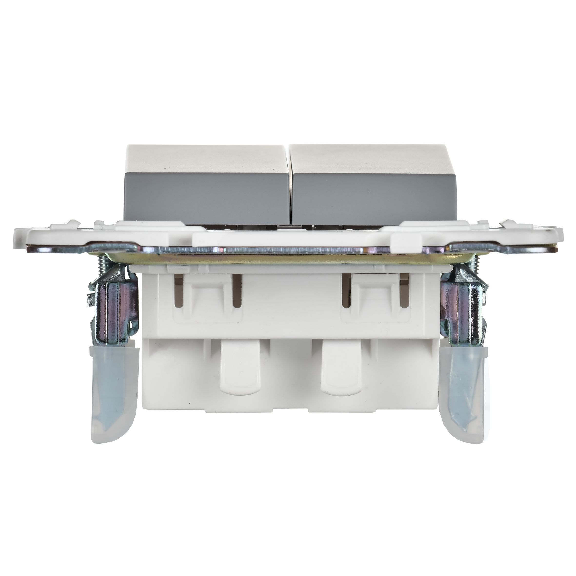             SKANDY Ажыратқыш 2 пернелі 10А SK-V04Gr сұр IEK    