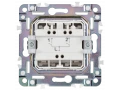             SKANDY Ажыратқыш 2 пернелі 10А SK-V04Gr сұр IEK    