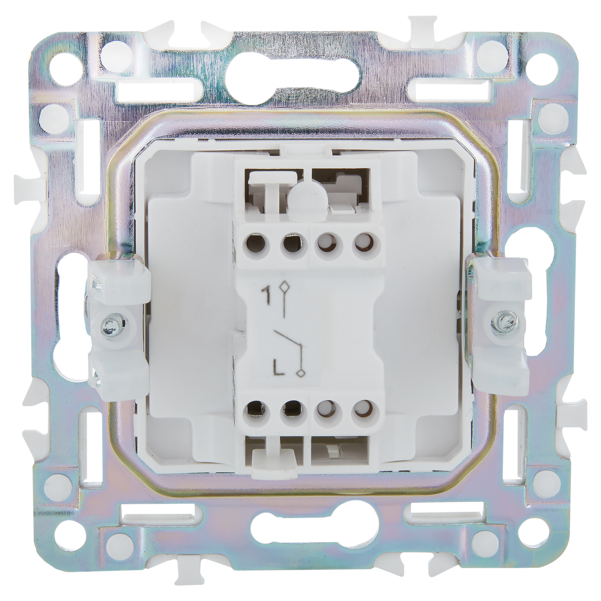             SKANDY Ажыратқыш 1 пернелі 10А SK-V01T титан IEK    