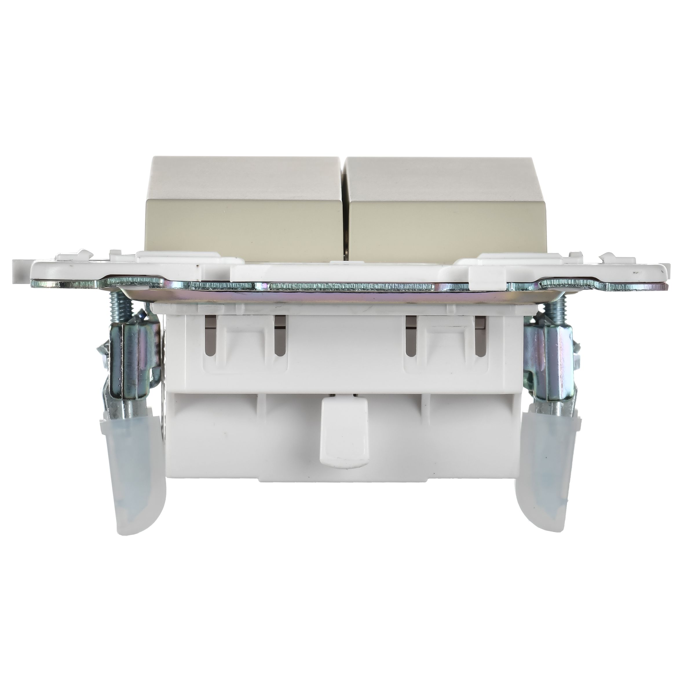             SKANDY Ажыратқыш 2 пернелі 10А SK-V04B сарғыш IEK    