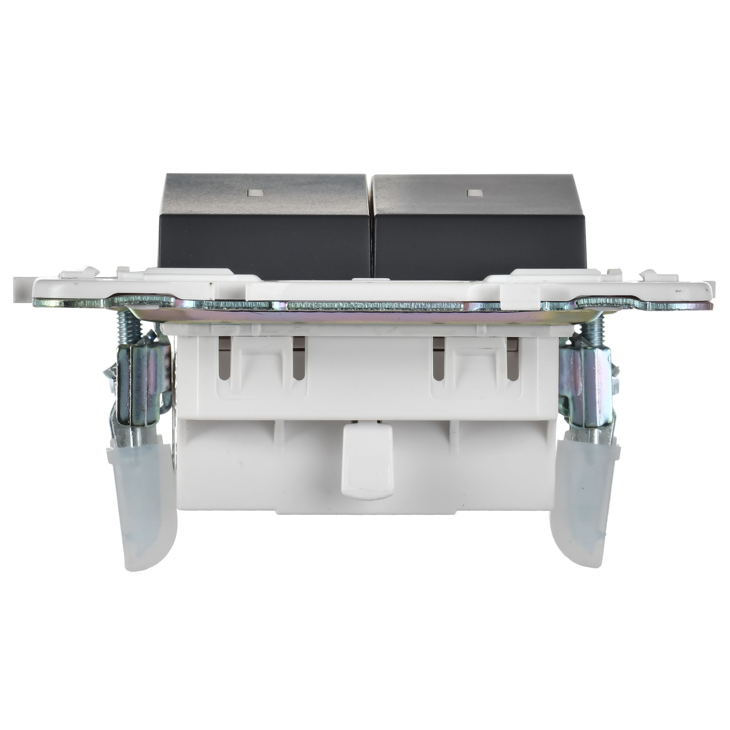             SKANDY Ажыратқыш 2 пернелі, индикациямен 10А SK-V09T титан IEK    