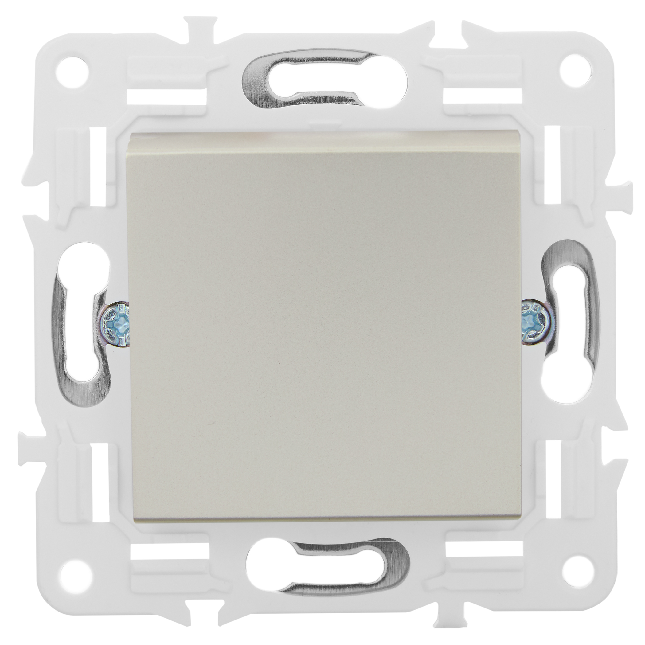             SKANDY Ажыратқыш, 1 пернелі, айқара 10А SK-V03Sh шампан IEK    